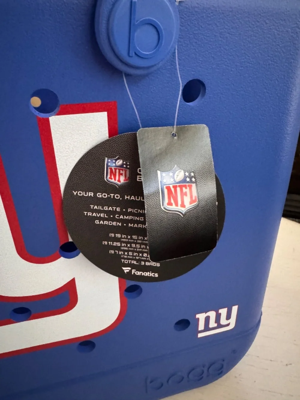 New York Giants NFL Original Bogg Bag Large Blue Tote NWT